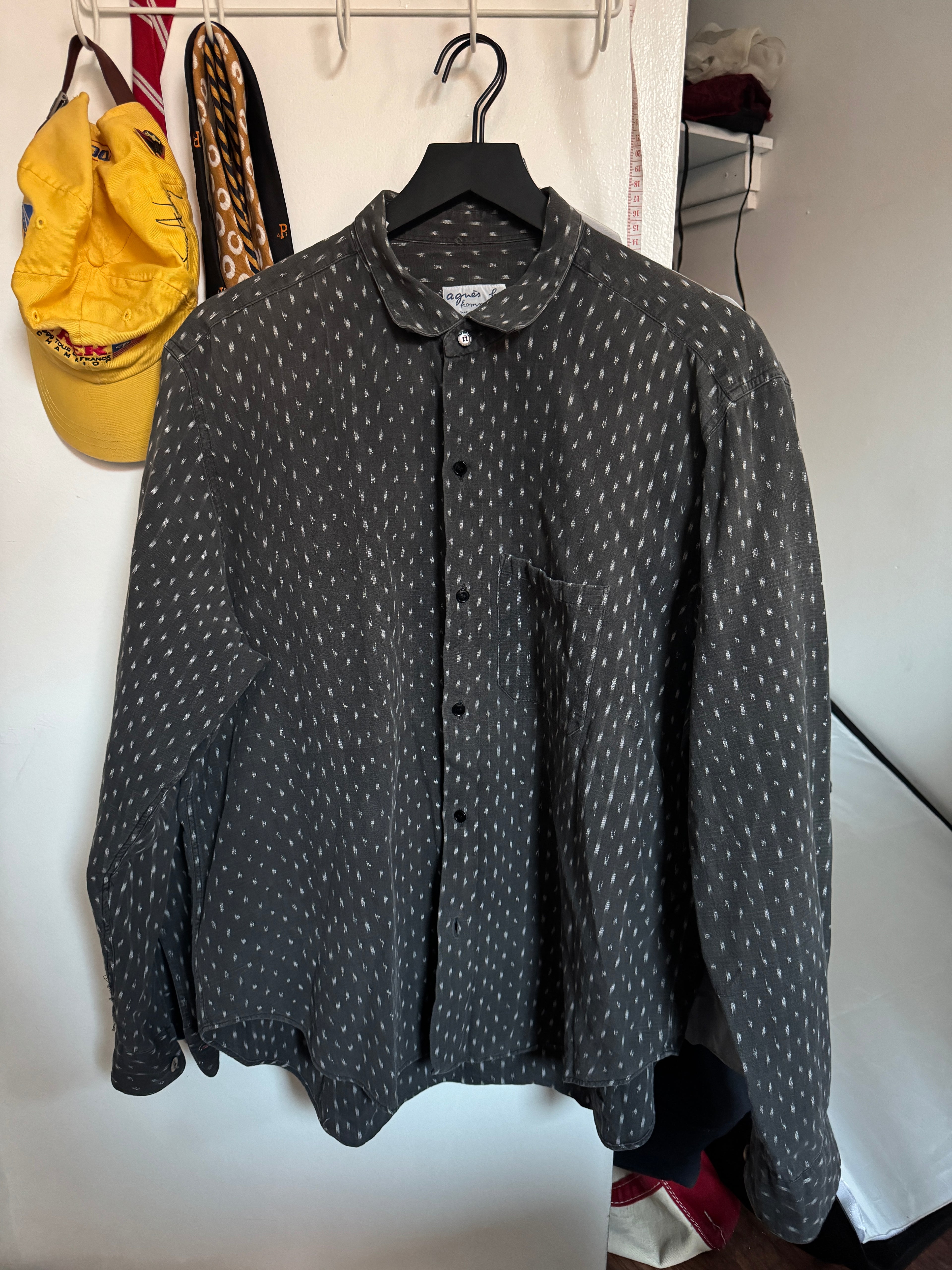 Agnes B Homme Black Patterned Shirt